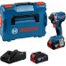 BOSCH GDR 18V-215 PROFESSIONAL Rázový utahovák, 2x GBA 4.0Ah, L-BOXX 06019N2002