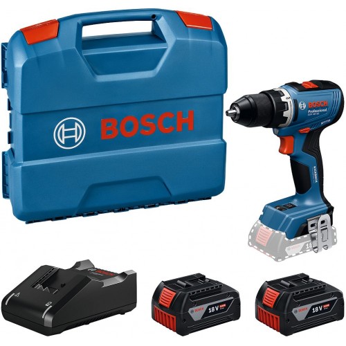 BOSCH GSR 18V-65 PROFESSIONAL Vrtací šroubovák, 2× GBA 5.0Ah, L-Case 06019N3232