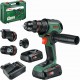 BOSCH AdvancedDrill 18V-80 QuickSnap Vrtací šroubovák, 2× 2,5 Ah, nabíječka 06039E2004