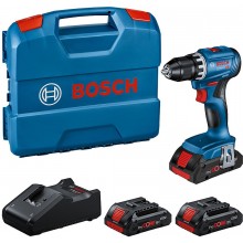 BOSCH GSR 18V-45 PROFESSIONAL Vrtací šroubovák, 3 x 4,0 Ah, L-case 0615A5002N