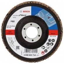 BOSCH Lamelový brusný kotouč X431, Standard for Metal, 115 mm, 22,23 mm, 80 2608603714