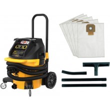 DeWALT DWV905MKIT Průmyslový mokro-suchý vysavač, třída M, 38 l