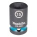 Makita E-16112 klíč nástrčný 1/2", čtyřhran, IMPACT BLACK, 15mm