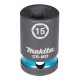 Makita E-16112 klíč nástrčný 1/2", čtyřhran, IMPACT BLACK, 15mm