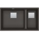 Franke Kubus 2 KNG 120/2, 760x460 mm, Fragranitový dřez, Šedá břidlice 125.0714.199
