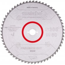 Metabo Pilový kotouč "Precision cut wood - professional",305x30, Z60 WZ 5° 628228000