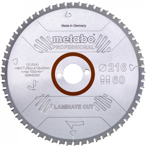 Matabo Pilový kotouč "Laminate cut Professional" 216x30 Z60 FZ/TZ 0° 628442000