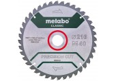 Metabo Pilový kotouč na dřevo Classic 216x30 Z40 WZ 5°NEG /B 628652000