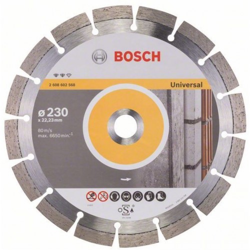 BOSCH Expert for Universal Diamantový dělicí kotouč, 230 x 22,23 x 2,4 x 12 mm 2608602568