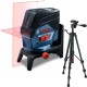 BOSCH GCL 2-50 C křížový laser + BT 150 Professional stativ 0601066G02