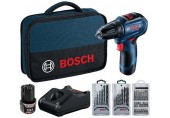 BOSCH GSR 12V-30 PROFESSIONAL Akumulátorový vrtací šroubovák, 12V 2x2,0Ah 06019G9001