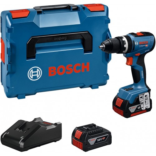 BOSCH GSB 18V-65 PROFESSIONAL Příklepový vrtací šroubovák, 2 x GBA 18V 5.0Ah 06019N3303