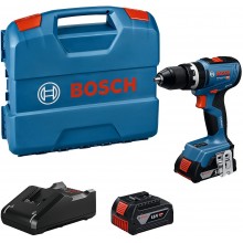 BOSCH GSB 18V-65 PROFESSIONAL Příklepový vrtací šroubovák, 1 x 2.0 Ah, 1 x 4.0Ah, L-Case 06019N3332