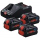 BOSCH Startovací sada 3× ProCORE18V 8.0Ah + GAL 18V-160 PROFESSIONAL 0615A5004Y