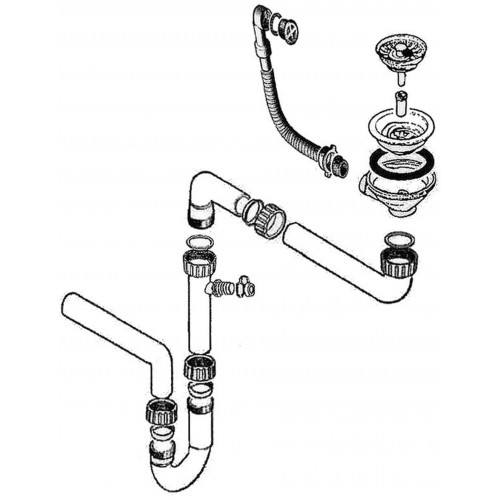 Franke sada ventilu + sifon úsporný ROG ,KSG 218,MRG 611,BFG 611, 112.0282.221