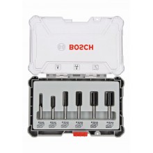 BOSCH Sada fréz, 6 ks, drážkovací frézy s 8mm vřetenem 2607017466