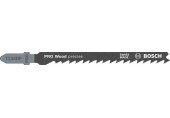 BOSCH Pilový plátek pro přímočaré pily PRO Wood precise T144DP 100 mm, 100 ks 2608633A42