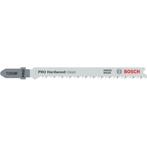 BOSCH Pilový plátek pro přímočaré pily PRO Hardwood clean T101BF 100 mm, 3 ks 2608636226