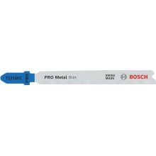 BOSCH Pilový plátek PRO Metal thin T121GFC pro přímočaré pily, 92 mm, 5 ks 2608655104