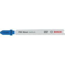 BOSCH Pilový plátek PRO Metal medium T121AFC pro přímočaré pily, 92 mm, 100 ks 2608655108