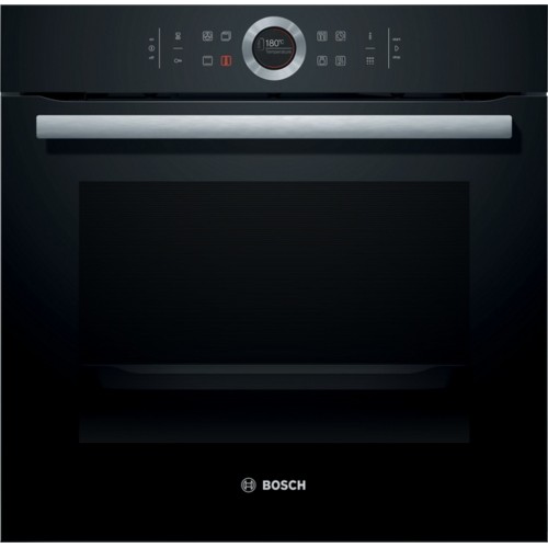Bosch Serie 8, Vestavná pečicí trouba, 60 x 60 cm, černá HBG675BB1