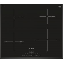 Bosch Serie 6, Indukční varná deska, 60 cm, černá, instalace na pracovní desku PIE651FC1E