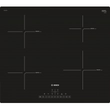 Bosch Serie 6, Indukční varná deska, 60 cm, černá, instalace na pracovní desku PUE611FB1E