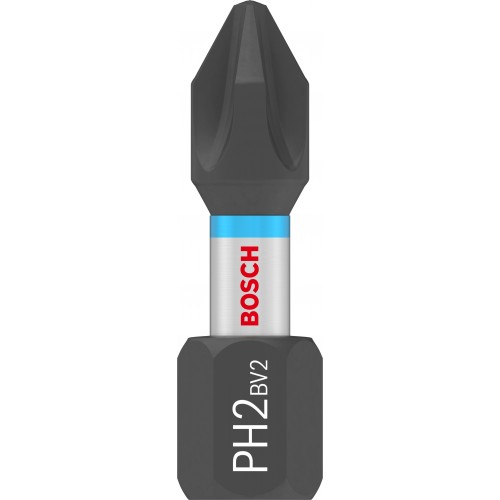 BOSCH Bit PRO Phillips Impact, PH2, 25 mm, krabička k vystavení, 10 × 25 ks 2607002803