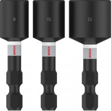 BOSCH 3dílná sada nástrčných klíčů PRO Nutsetter Impact, 8×50, 10×50, 13×50 mm 2608521U64