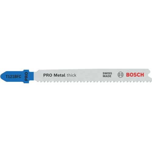 BOSCH Pilový plátek PRO Metal thick T121BFC pro přímočaré pily, 92 mm, 2 ks 2608655096