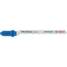 BOSCH Pilový plátek pro přímočaré pily PRO Metal curve T118EOF, 83 mm, 2 ks 2608655099