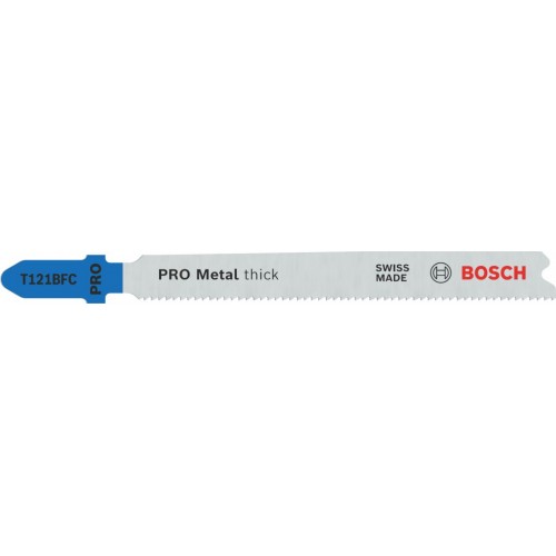 BOSCH Pilový plátek PRO Metal thick T121BFC pro přímočaré pily, 92 mm, 100 ks 2608655112