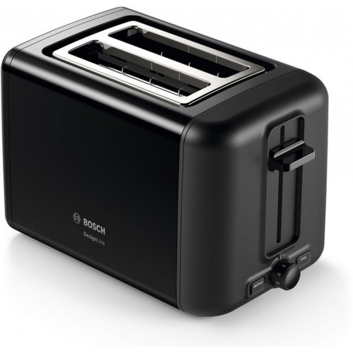 Bosch Kompaktní toaster, DesignLine, černá TAT3P423