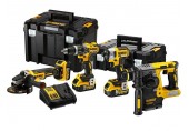 DeWALT DCK422P3T Kombo sada DCD796+DCH273+DCF887+DCG405+3 x 5,0 Ah+DCB1104