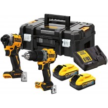 DeWALT DCK2050H2T Combo sada (DCD805+DCF850+DCB115+18V/5,0Ah PowerStack)kufr Tstak