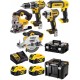 DeWALT DCK551P3T Aku kombo sada DCD796+DCF887+DCS391+DCS331+DCL050 (18V/3x5,0Ah)2xTstak