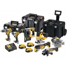 Příslušenství k DeWALT DCK755P3T DCD796+DCF887+DCH273+DCG405+DCS570+DCS355+DCS334 (18V/3x5,0Ah) 3x kufr Tstak