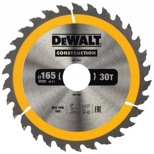 DeWALT DT1937 Pilový kotouč 165 x 30 mm, 30 zubů, ATB 10°