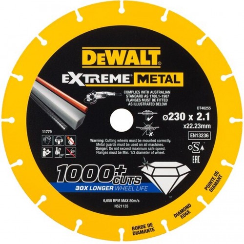 DeWALT DT40255 Diamantový kotouč Extreme 230 x 22,2 mm na kov