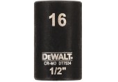 DeWALT DT7534 Nástrčná hlavice EXTREME IMPACT 1/2“ krátká, 16 mm