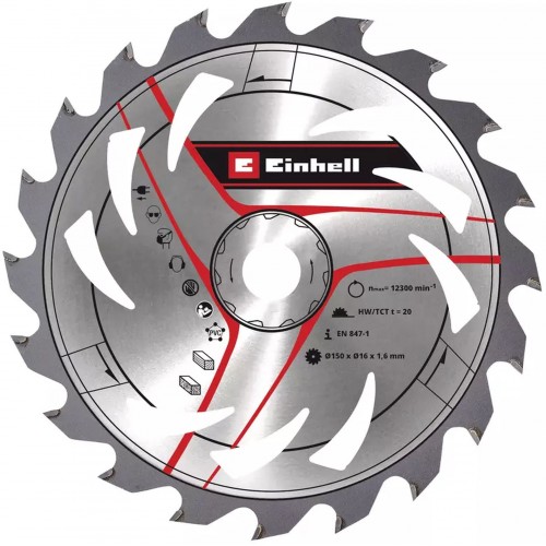 Einhell Pilový kotouč na dřevo a PVC 150x16mm Z20 49583359