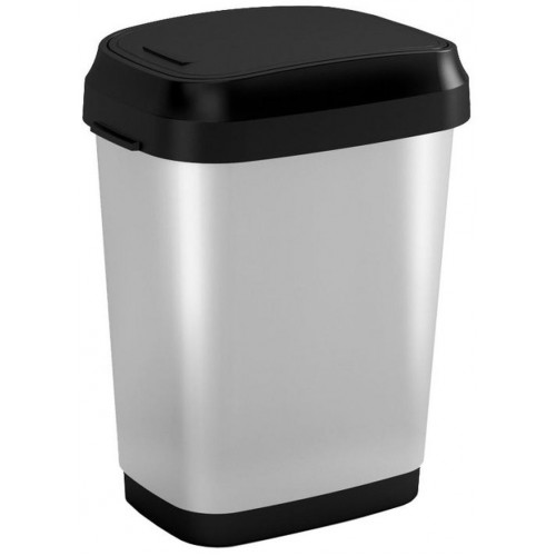 KIS DUAL SWING BIN STYLE M 25L Odpadkový koš 26 x 37,5 x 48,5 cm steel