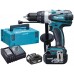 MAKITA DHP458RTJ Aku příklepový šroubovák Li-ion, LXT, 18V, 2 x 5,0 Ah, Makpac