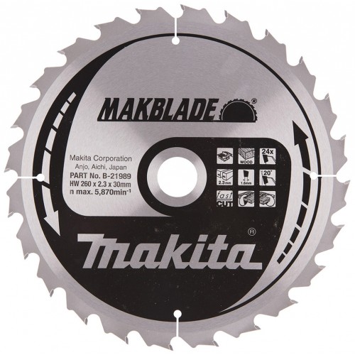 MAKITA B-21989 Pilový kotouč Makblade 260x30 24 Z