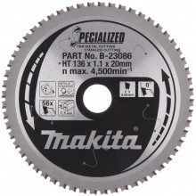 MAKITA B-33744 pilový kotouč 56T, 136x20mm=oldB-23086