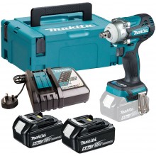 MAKITA DTW300RTJ Aku rázový utahovák 1/2" Li-ion LXT (330Nm/18V/2x5,0Ah) Makpac