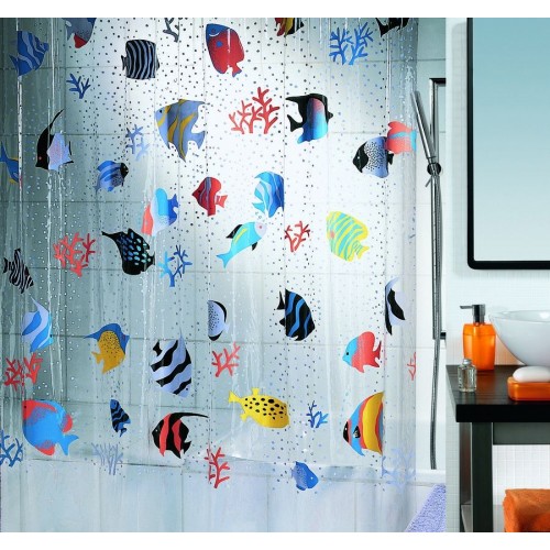 SPIRELLA FISH Sprchový závěs 180 x 200 cm multicolor 1021960