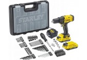 STANLEY SFMCD700D2A-QW FatMax V20 Aku bezuhlíková vrtačka 18V se sadou příslušenství 100ks