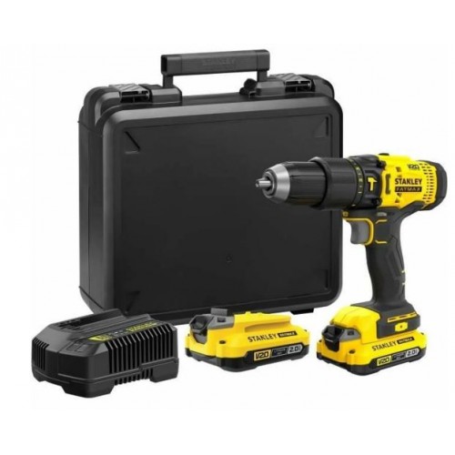 STANLEY SFMCD711D22-QW FatMax V20 Aku vrtačka s příklepem (50Nm/18V/2x2,0Ah), kufr