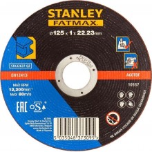 STANLEY STA32637-QZ Řezný kotouč na kov 125 x 22,2 mm, tl. 1,0 mm